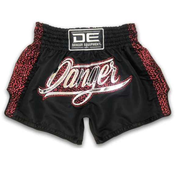 DANGER - Wild Line Muay Thai Shorts - Black/Red