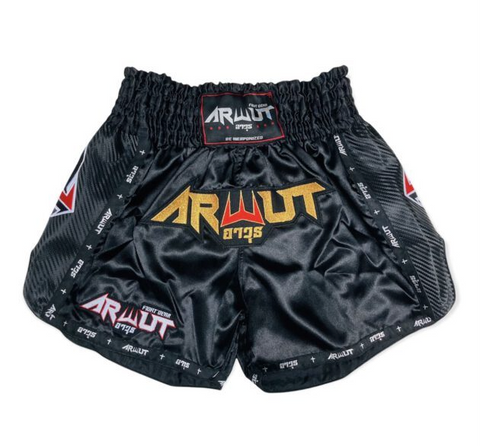 ARWUT - Carbon Edition Muay Thai Shorts - Black
