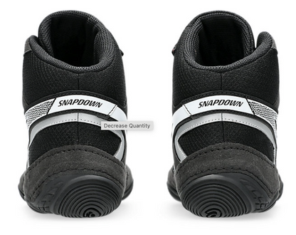 ASICS - Snapdown 4 WIDE Wrestling Shoes - Black/White