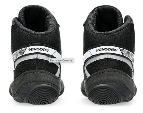 ASICS - Snapdown 4 WIDE Wrestling Shoes - Black/White