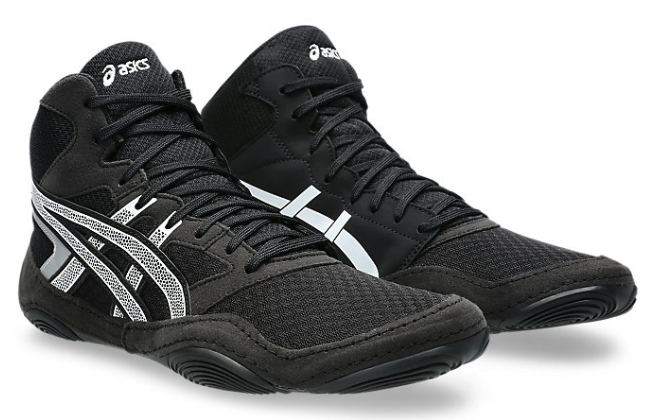ASICS - Snapdown 4 WIDE Wrestling Shoes - Black/White