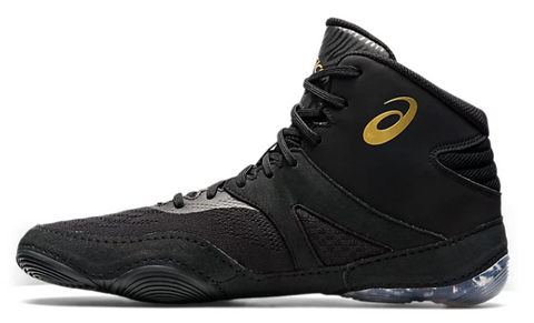 ASICS - Split Elite Wrestling Shoes - Black/Pure Gold