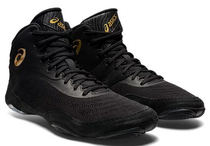 ASICS - Split Elite Wrestling Shoes - Black/Pure Gold