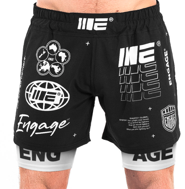 ENGAGE - Billboard 2-in-1 Fight Shorts