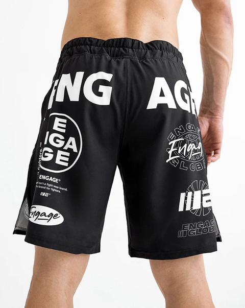 Engage MMA Gladiator Short Black Back image