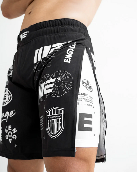 Engage Gladiator Short Black Side Leg