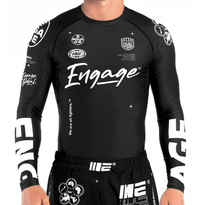 Engage Billboard Rash Guard Long Sleeve Front wearing