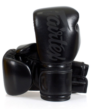 FAIRTEX - BGV14SB Solid Black Boxing Gloves