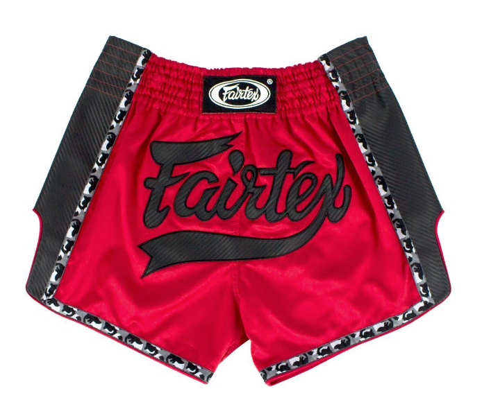FAIRTEX - BS1703 Red Slim Cut Muay Thai Boxing Shorts