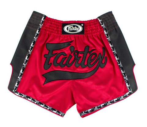 FAIRTEX - BS1703 Red Slim Cut Muay Thai Boxing Shorts