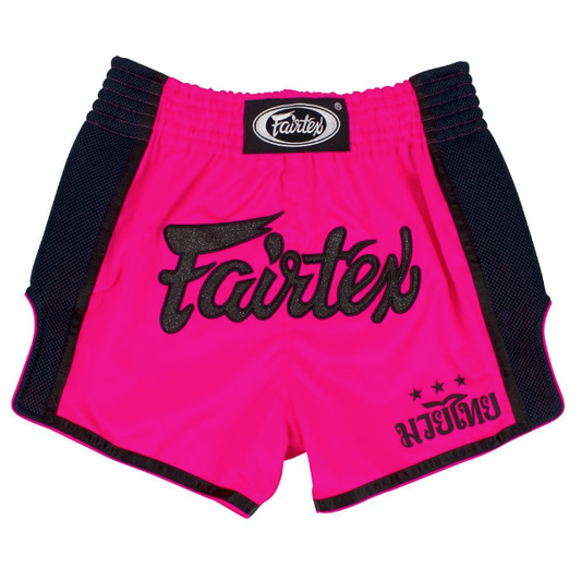 FAIRTEX - BS1714 Pink Slim Cut Muay Thai Boxing Shorts