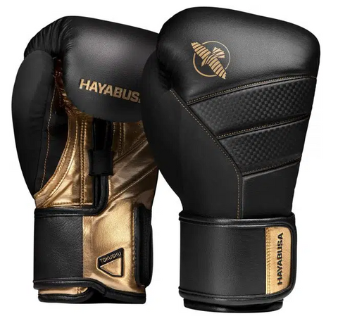 Hayabusa T3 Boxing Gloves black/gold
