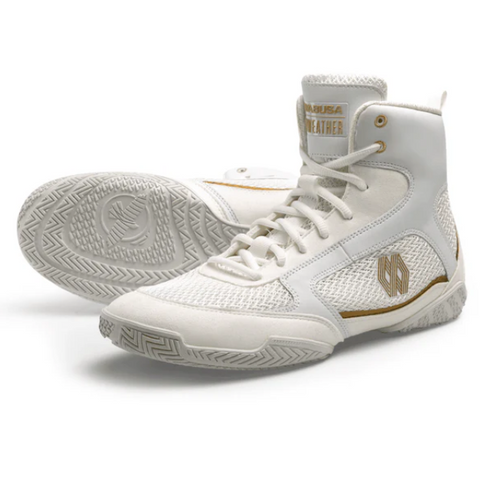 HAYABUSA - x Mayweather Champ Boxing Shoes - White / Gold