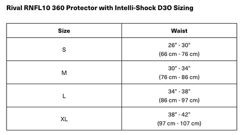 RIVAL -  RNFL10 360 Protector with Intelli-Shock D3O