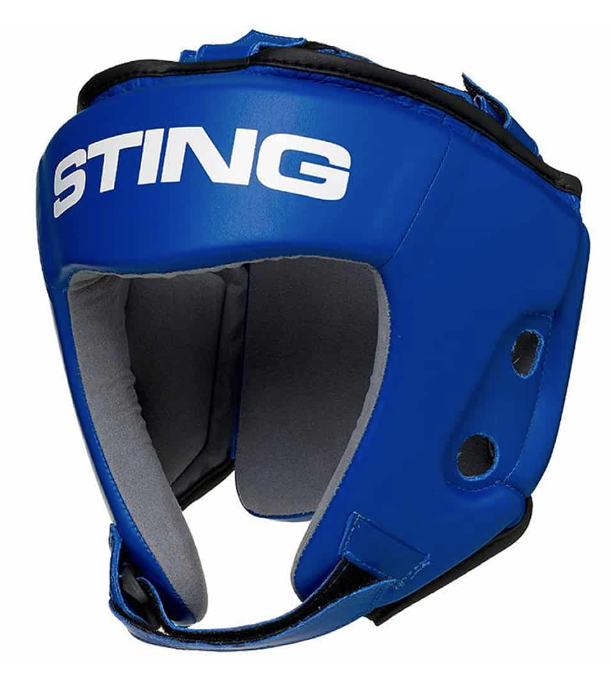 Sting IBA Boxing Competition Head Gear Blue front