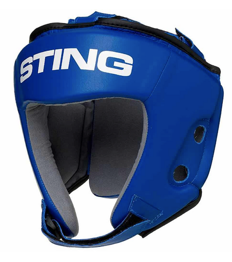 Sting IBA Boxing Competition Head Gear Blue front