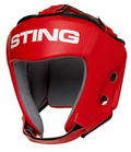 Sting IBA Boxing Competition Head Gear Red front