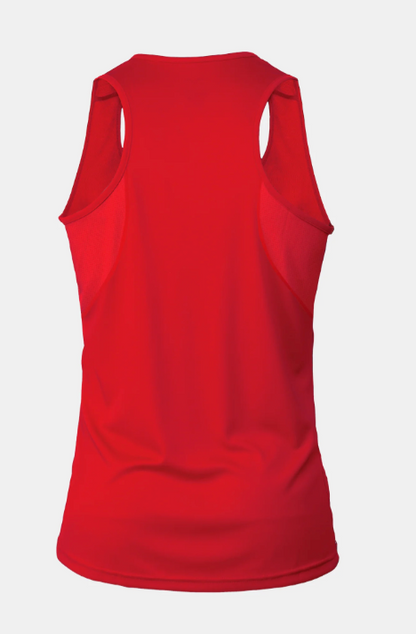Sting Mens Mettle Boxing IBA Competition Singlet 2.0 Red back