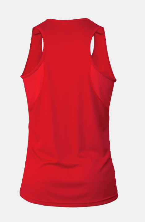 Sting Mens Mettle Boxing IBA Competition Singlet 2.0 Red back