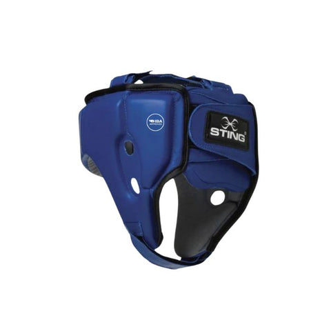 Sting IBA Boxing Competition Head Gear Blue back