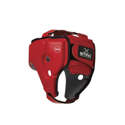 Sting IBA Boxing Competition Head Gear Red back